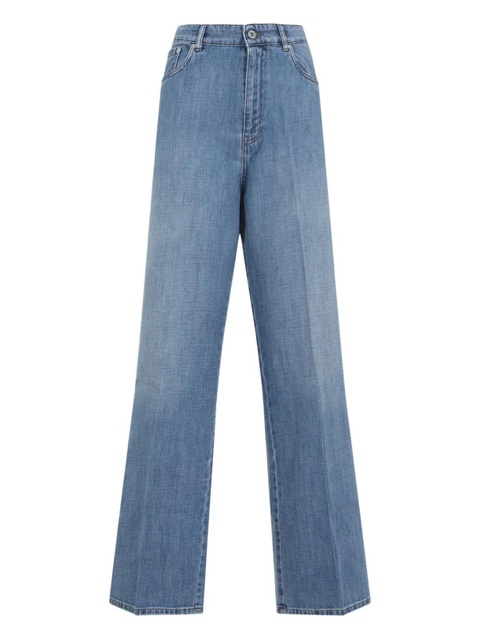 Miu Miu logo-appliqué jeans - Blue - zdjęcie produktu nr 1