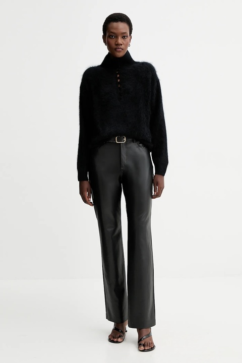 Rag & Bone sweter kaszmirowy damski kolor czarny z półgolfem RG6325F6MCA - zdjęcie produktu nr 2