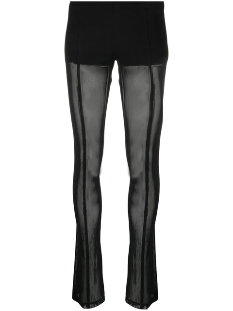 Blumarine low-rise semi-sheer trousers - Black - zdjęcie produktu nr 1