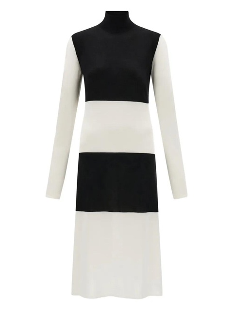 Ferragamo colour-block turtleneck dress - White - zdjęcie produktu nr 1