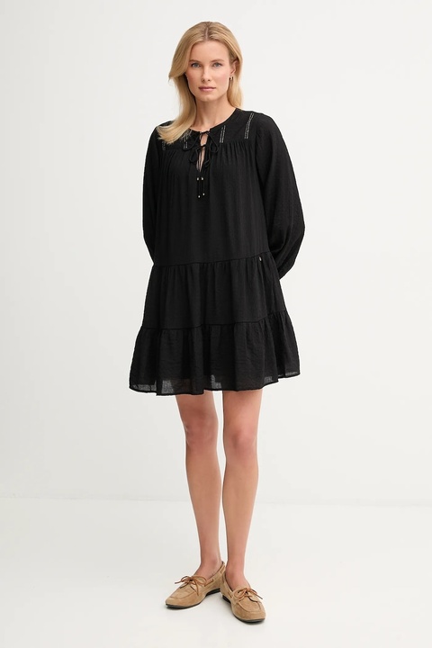 Pepe Jeans sukienka kolor czarny mini rozkloszowana PL9537696 - zdjęcie produktu nr 2