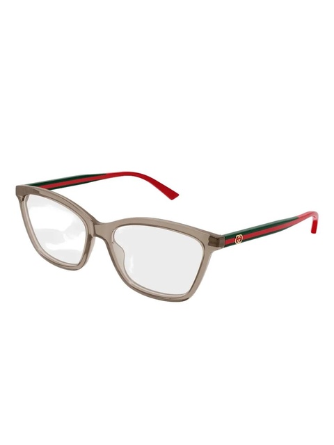 Gucci Eyewear stripe cat-eye glasses - Neutrals - zdjęcie produktu nr 1