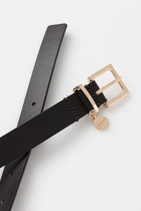 HUGO pasek skórzany damski kolor czarny 50522644 - zdjęcie produktu nr 2