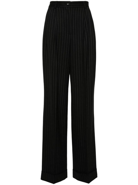 Dolce & Gabbana pinstriped wide-leg trousers - Black - zdjęcie produktu nr 1