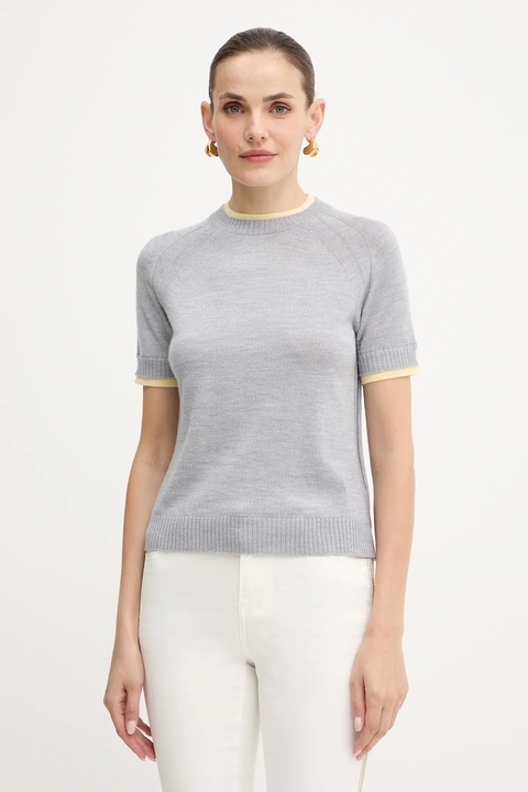 MAX&Co. sweter wełniany damski kolor szary lekki 2526366023200 - zdjęcie produktu nr 1
