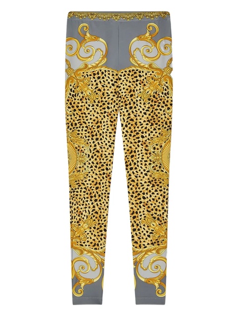 Versace baroque-print leggings - Yellow - zdjęcie produktu nr 1