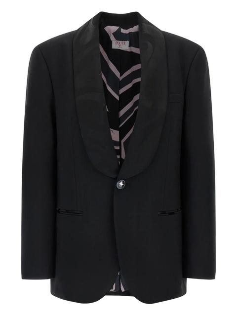 PUCCI single-breasted buttoned blazer - Black - zdjęcie produktu nr 1