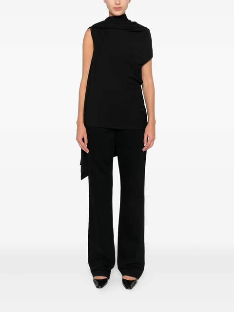 The Row Isadra draped one-shoulder top - Black - zdjęcie produktu nr 2