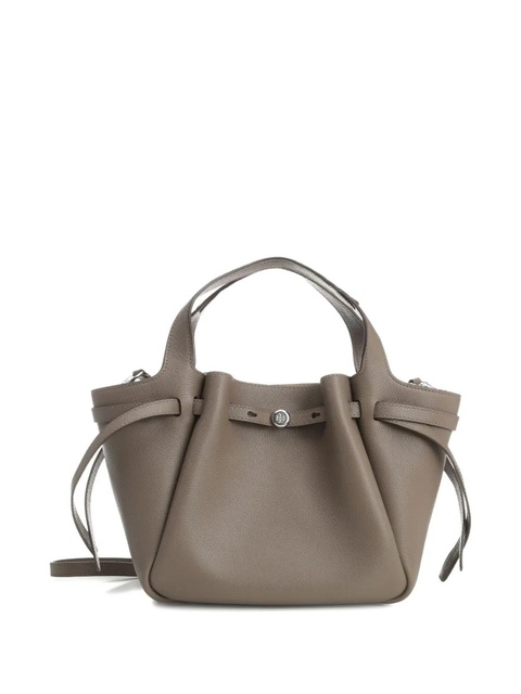 Tory Burch Romy pebbled satchel bag - Brown - zdjęcie produktu nr 1