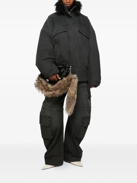 Acne Studios logo-patch oversized jacket - Black - zdjęcie produktu nr 2