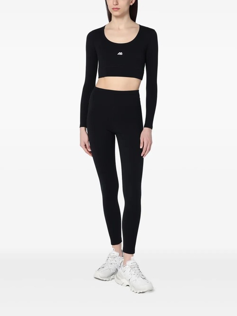 Balenciaga logo cropped top - Black - zdjęcie produktu nr 2
