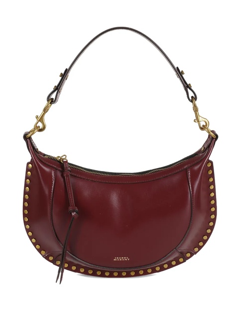 ISABEL MARANT Oskan Moon studded shoulder bag - Red - zdjęcie produktu nr 1