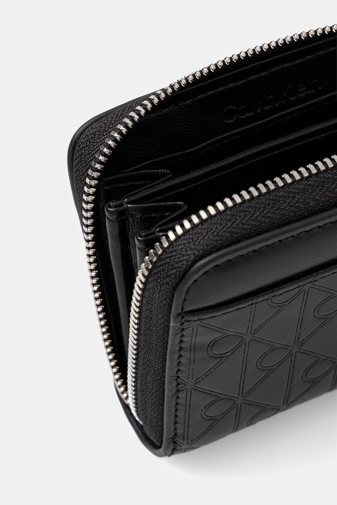 Calvin Klein portfel skórzany damski kolor czarny LV04F1081G - zdjęcie produktu nr 2