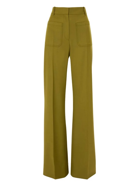 Victoria Beckham Alina trousers - Green - zdjęcie produktu nr 1