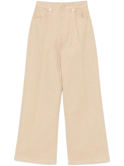 SANDRO crystal-embellished jeans - Neutrals - zdjęcie produktu nr 1