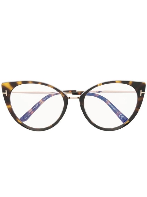 TOM FORD Eyewear cat-eye frame glasses - Brown - zdjęcie produktu nr 1