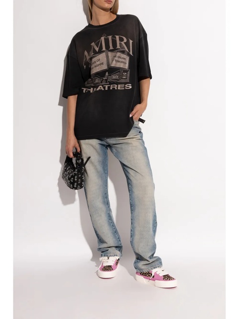 AMIRI Leopard Sunset skate sneakers - Pink - zdjęcie produktu nr 1