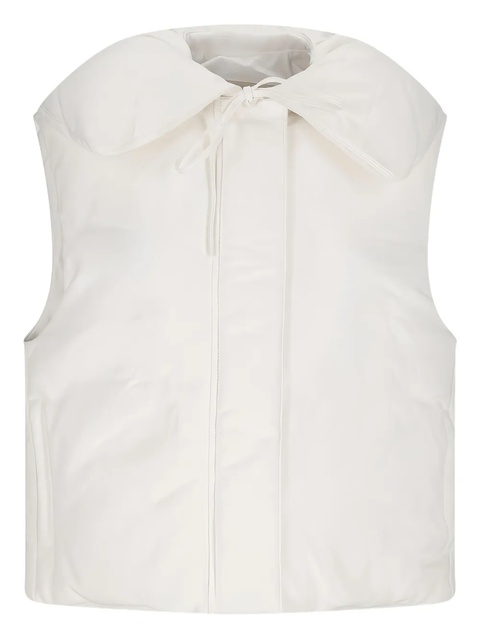 Jil Sander leather gilet - White - zdjęcie produktu nr 1