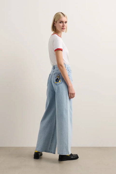 Karl Lagerfeld jeansy KL X DISNEY damskie high waist A3W10120 - zdjęcie produktu nr 1