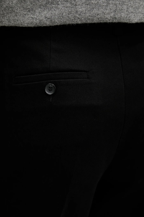 Sisley spodnie damskie kolor czarny proste high waist 4K2ZLF03V - zdjęcie produktu nr 2