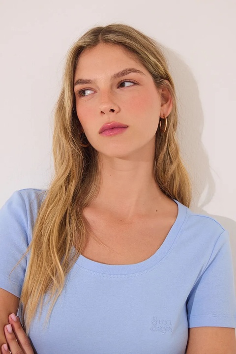 women'secret piżama bawełniana damska kolor niebieski bawełniana 3599220 - zdjęcie produktu nr 2