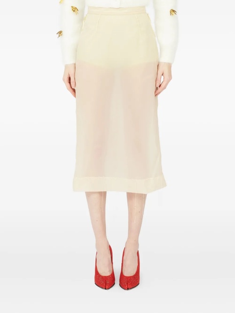 Maison Margiela Inside Out pencil skirt - Neutrals - zdjęcie produktu nr 1