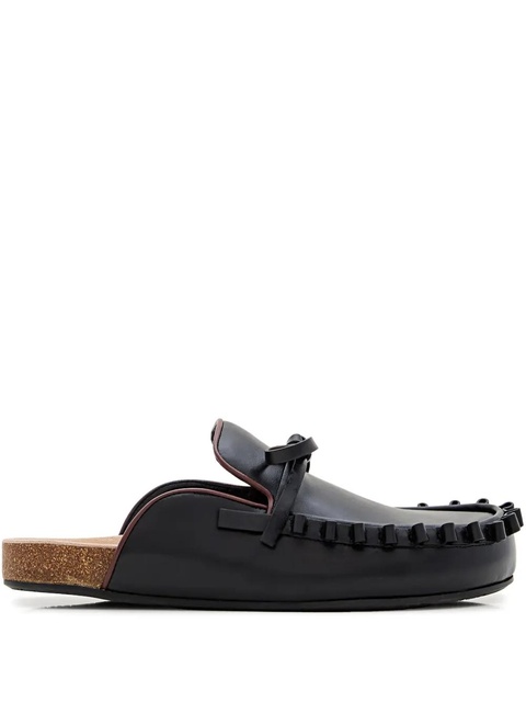 JW Anderson bow tie leather mules - Black - zdjęcie produktu nr 1