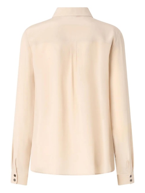 PINKO button-down silk shirt - Neutrals - zdjęcie produktu nr 2
