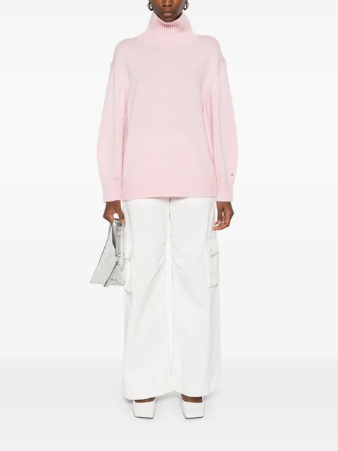 Maje roll-neck wool-cashmere jumper - Pink - zdjęcie produktu nr 2