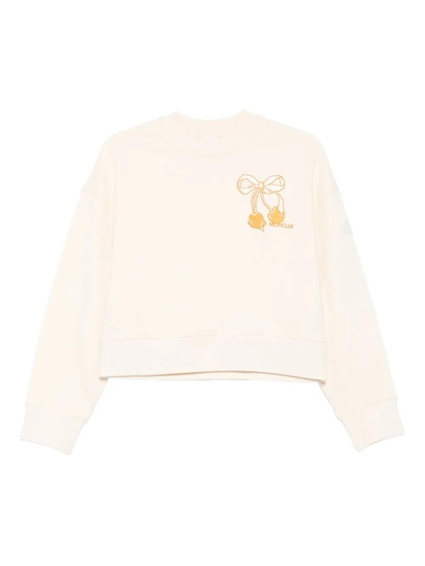 Moncler bow-cherry sweatshirt - Neutrals - zdjęcie produktu nr 1