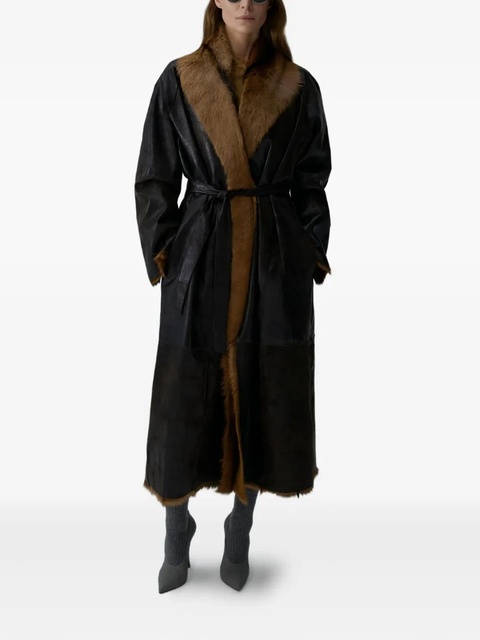 Magda Butrym belted wrap coat - Brown - zdjęcie produktu nr 2
