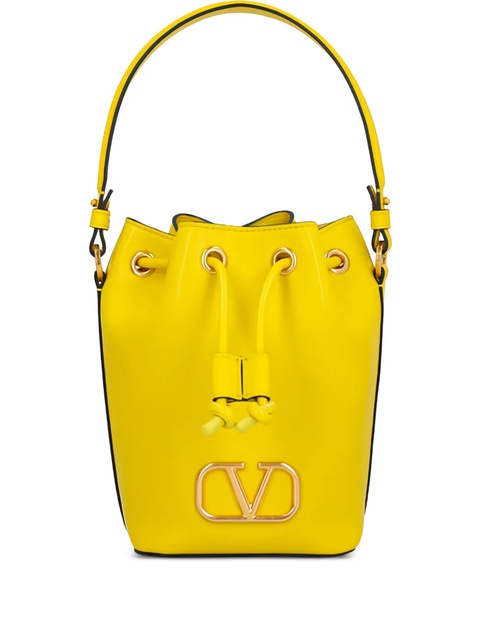 Valentino Garavani VLogo drawstring bucket bag - Yellow - zdjęcie produktu nr 1