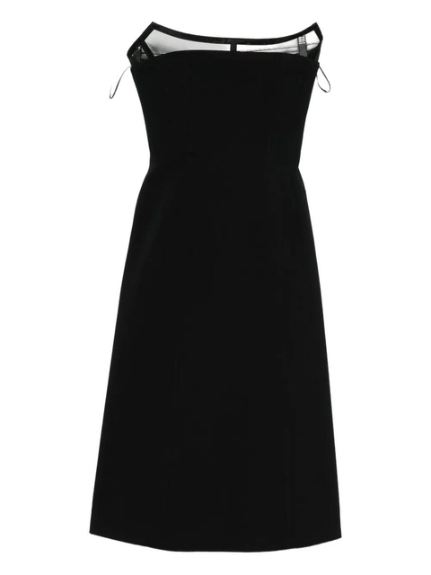 Blumarine strapless midi dress - Black - zdjęcie produktu nr 1