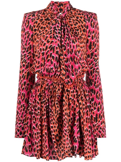 Zadig&Voltaire animal-print silk minidress - Red - zdjęcie produktu nr 1