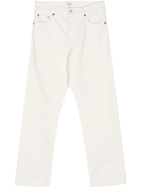 RE/DONE Easy straight-leg cropped jeans - Neutrals - zdjęcie produktu nr 1