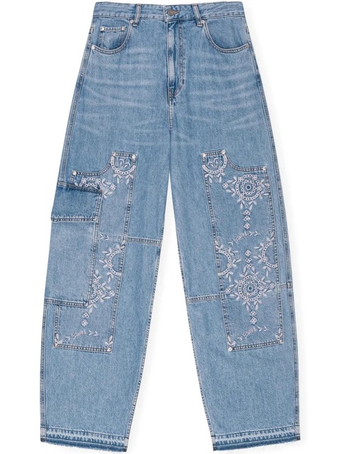 GANNI broderie-anglaise jeans - Blue - zdjęcie produktu nr 1