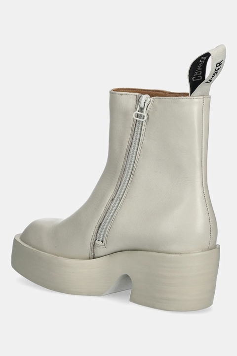 Camper botki skórzane Billie damskie kolor beżowy na platformie K400754-006 - zdjęcie produktu nr 2