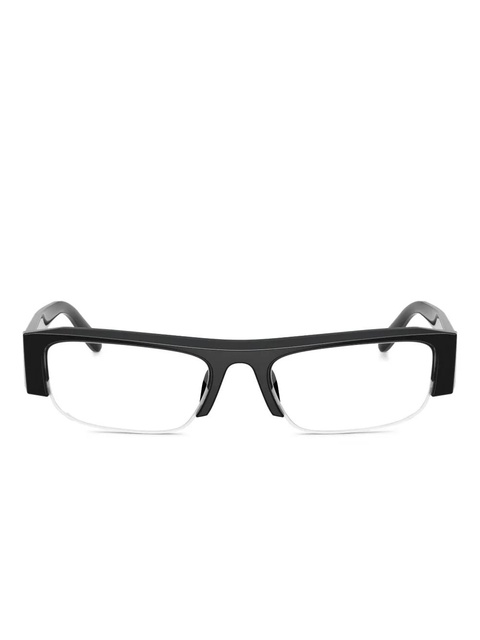 Miu Miu Eyewear rectangle-frame glasses - Black - zdjęcie produktu nr 1