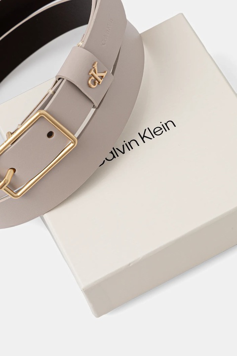 Calvin Klein pasek skórzany damski kolor szary LV04F7050G - zdjęcie produktu nr 2