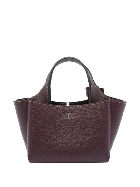 Tod's Micro leather tote bag - Red - zdjęcie produktu nr 2