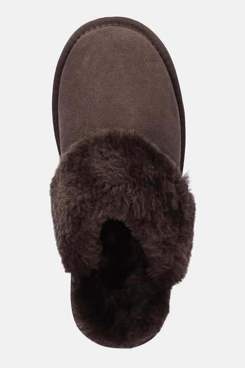 Answear.LAB kapcie zamszowe kolor brązowy - zdjęcie produktu nr 2