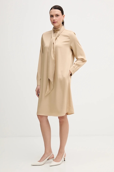 Marc Aurel sukienka kolor beżowy mini prosta 6584-2010-93474 - zdjęcie produktu nr 1