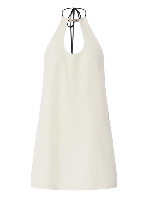 PINKO Inkognito halterneck-tie mini dress - White - zdjęcie produktu nr 1