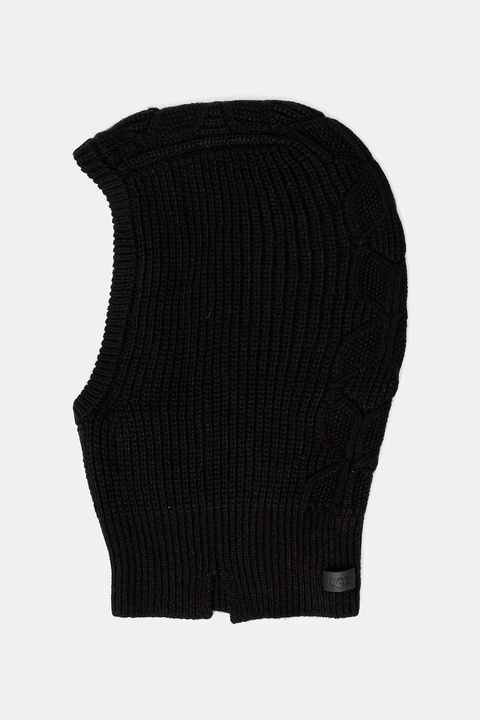 UGG kaptur z domieszką wełny CABLE kolor czarny 102740 - zdjęcie produktu nr 1