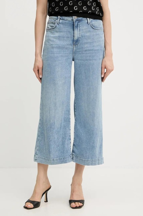 Guess jeansy BELLFLOWER damskie high waist W5GA2E D5O90 - zdjęcie produktu nr 1
