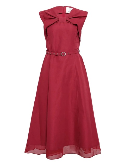 3.1 Phillip Lim bow belted midi dress - Red - zdjęcie produktu nr 1