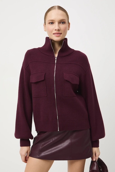 Medicine sweter damski kolor bordowy lekki - zdjęcie produktu nr 1