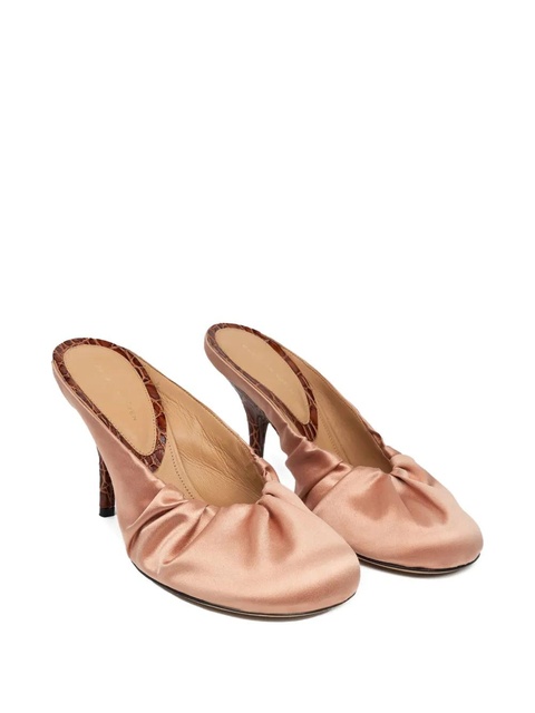 DRIES VAN NOTEN 90mm satin mules - Neutrals - zdjęcie produktu nr 2