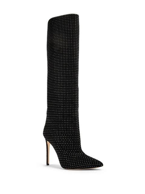 Paris Texas Holly 105mm crystal-embellished boots - Black - zdjęcie produktu nr 2