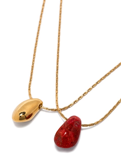 ISABEL MARANT double-pendent necklace - Gold - zdjęcie produktu nr 2